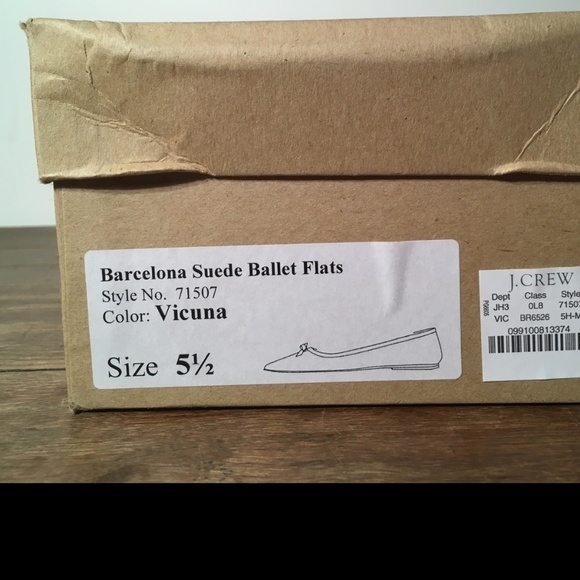 Jay Crew Barcelona Suede Ballet Flats - Picture 7 of 7